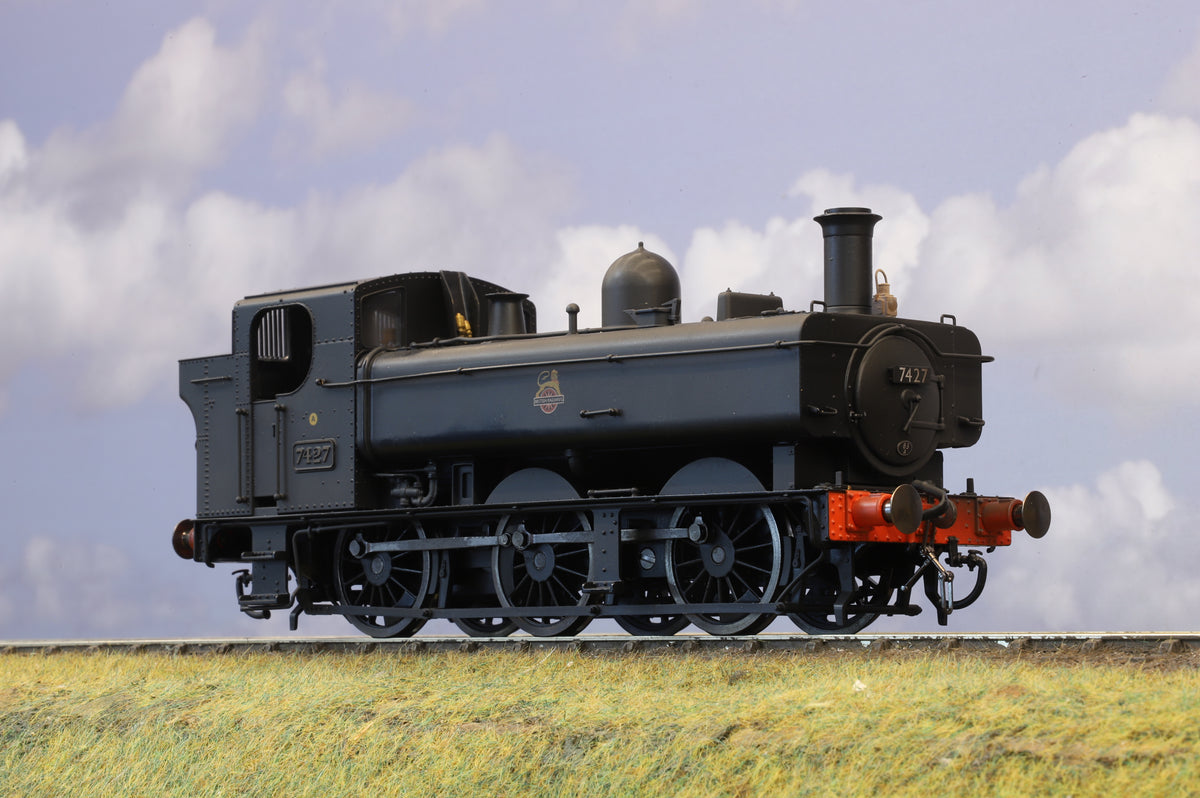 Lionheart Finescale O Gauge Class 74xx Pannier BR Black (Early Crest) No. 7427 Weathered
