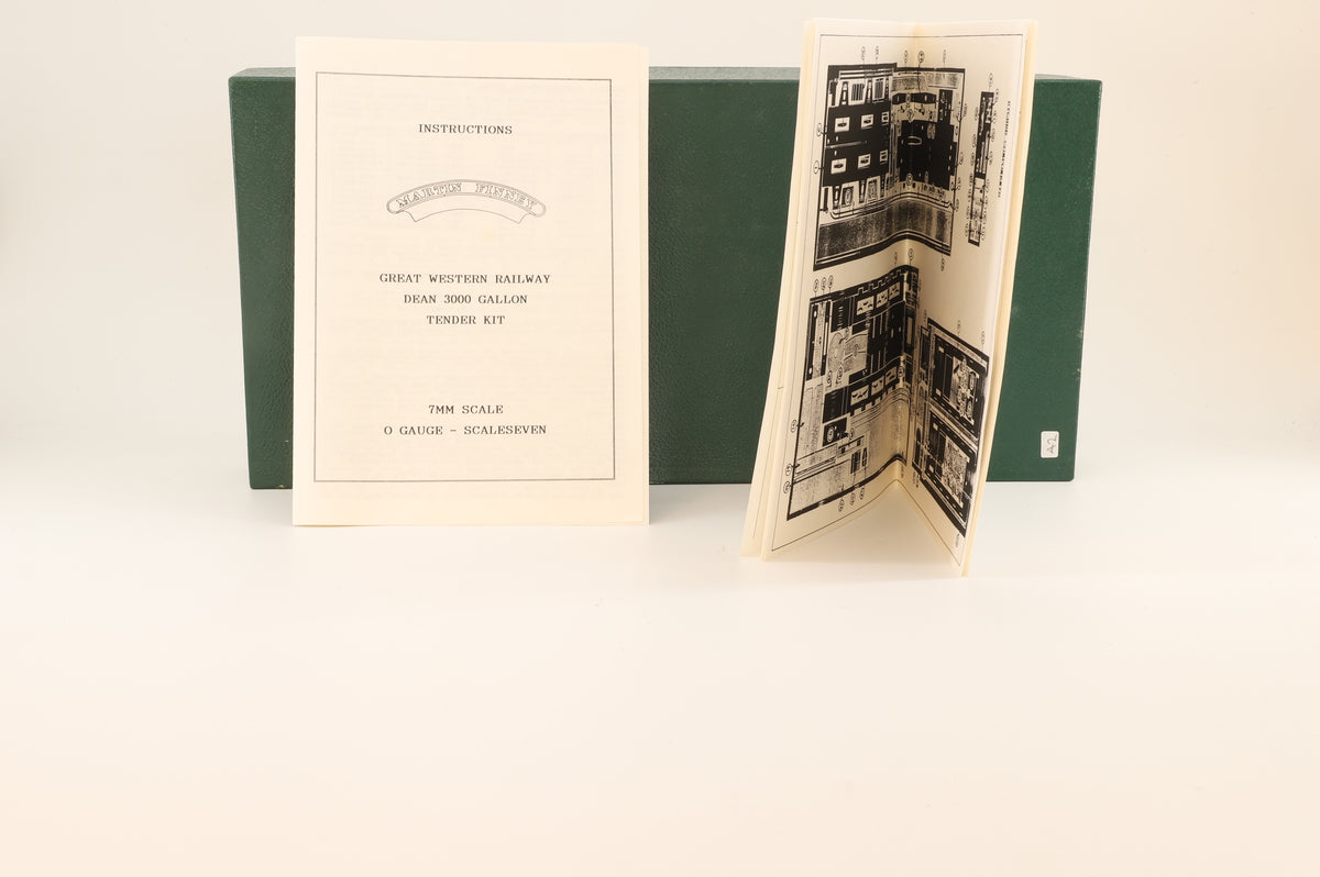 Martin Finney Finescale O Gauge GWR Dean 3000 Gallon Tender Kit