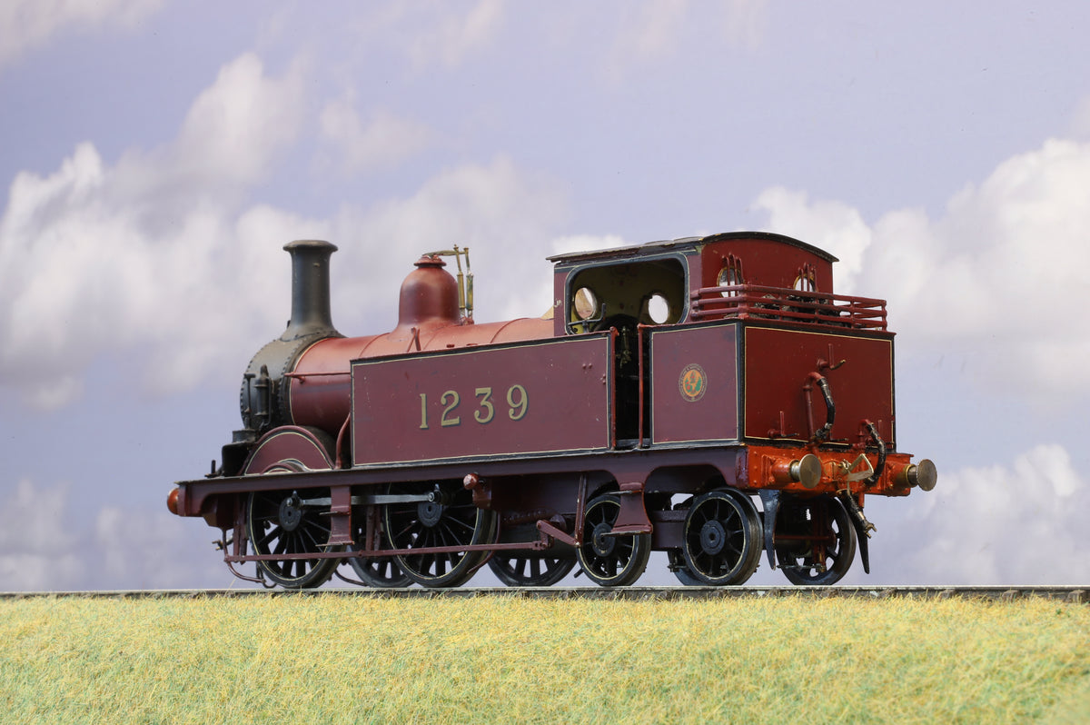 Finescale O Gauge (Kit-Built) Midland Railway 1252 Class No. 1239, LMS Lined Crimson Lake