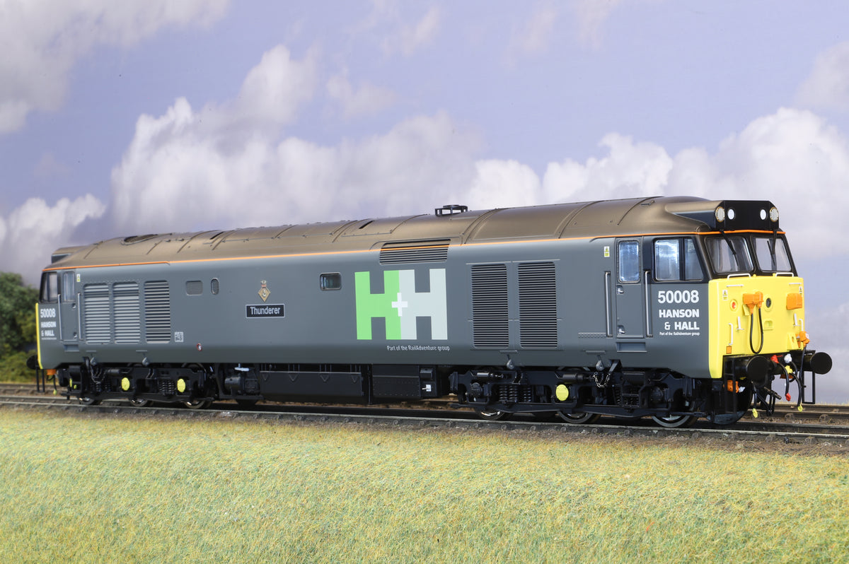 Heljan Finescale O Gauge Class 50 No. 50008 'Thunderer' Hanson & Hall Grey DCC Sound