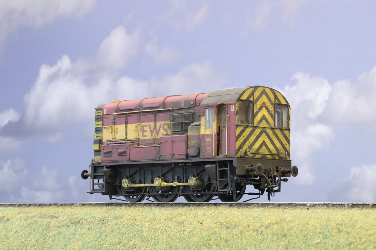 Dapol Finescale O Gauge Class 08 Shunter No. 08709 EWS (Weathered)