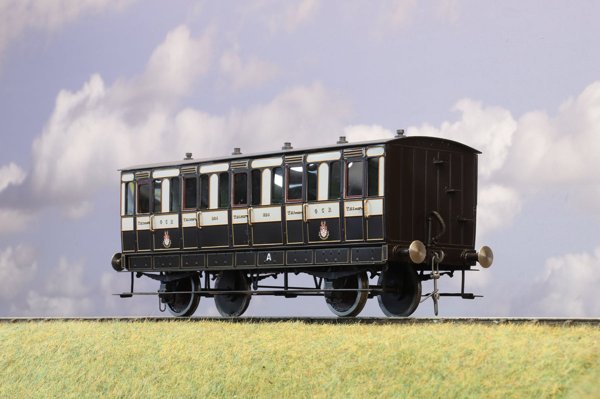 Finescale O Gauge (Kit-Built) Great Central Railway 4-Wheel Third Composite No. 224 (Brass Construction)