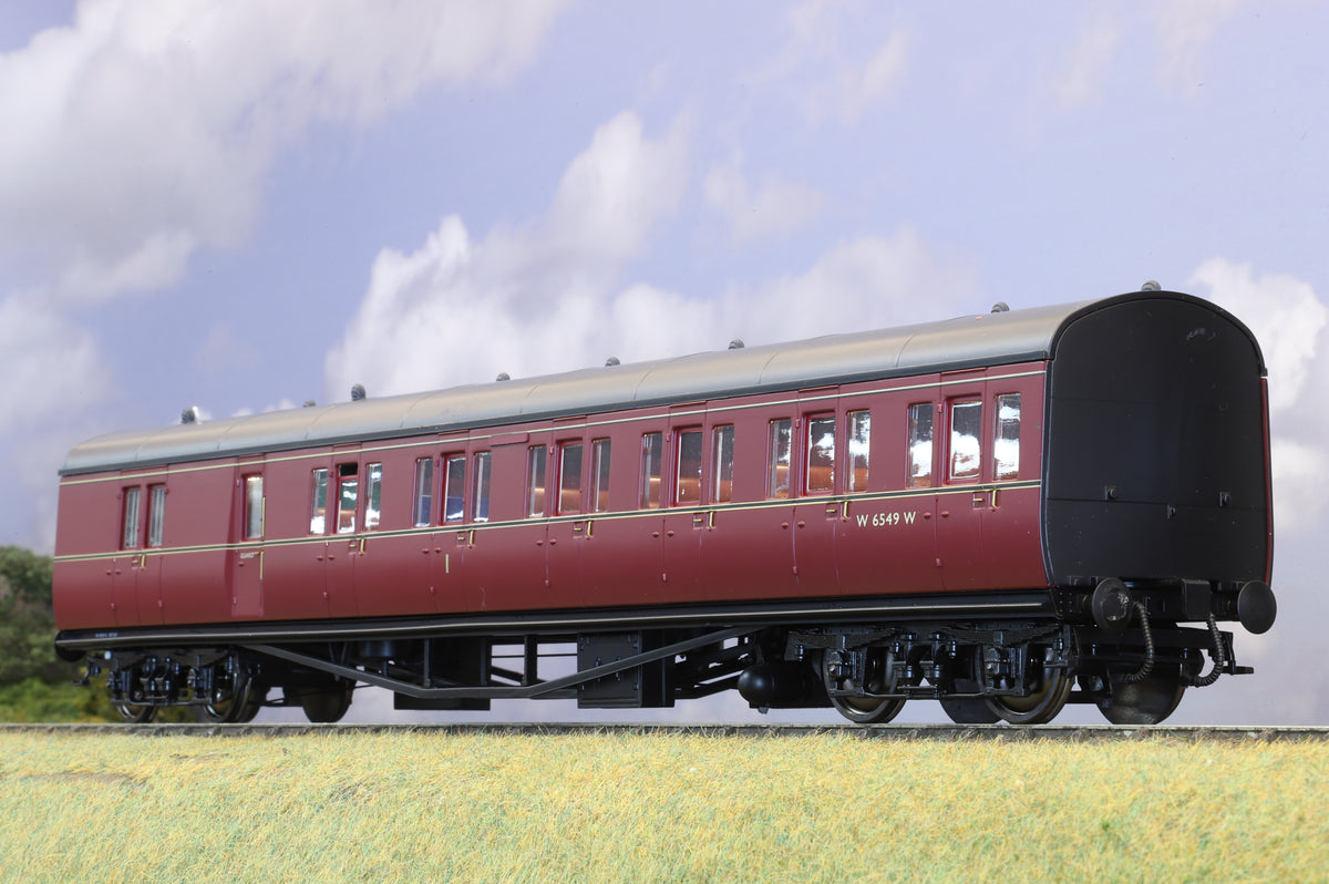 Lionheart Finescale O Gauge 2-Coach Suburban 'B' set BR Lined Maroon