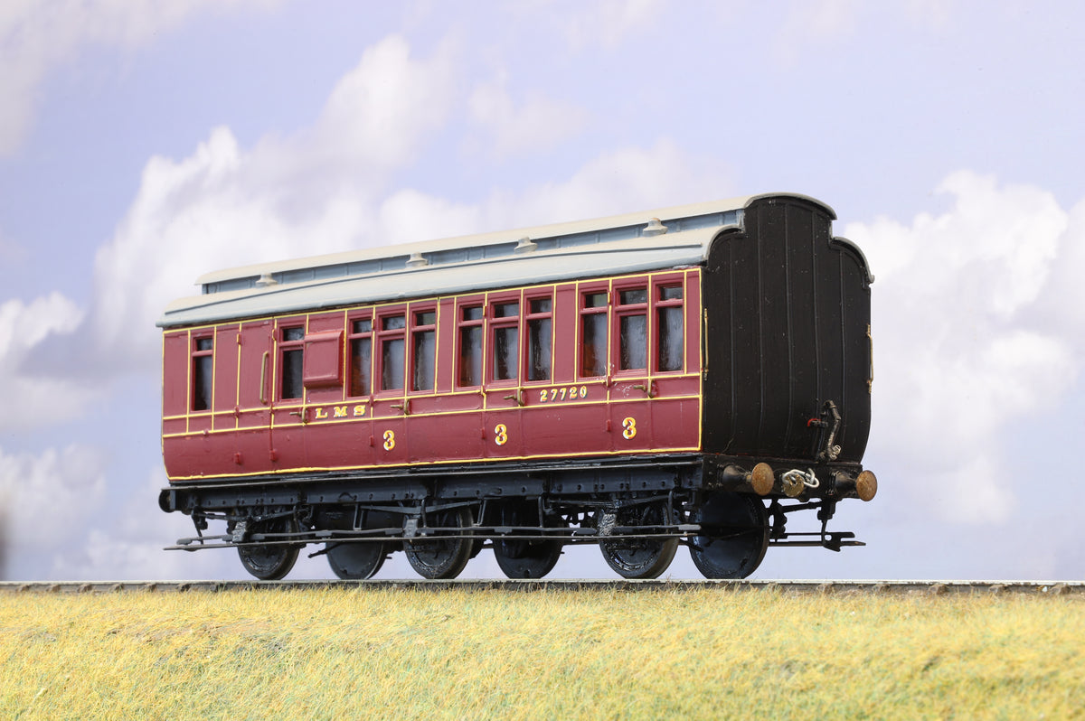 Kit-built Finescale O Gauge Six-wheel Midland Railway Brake Third No.27720