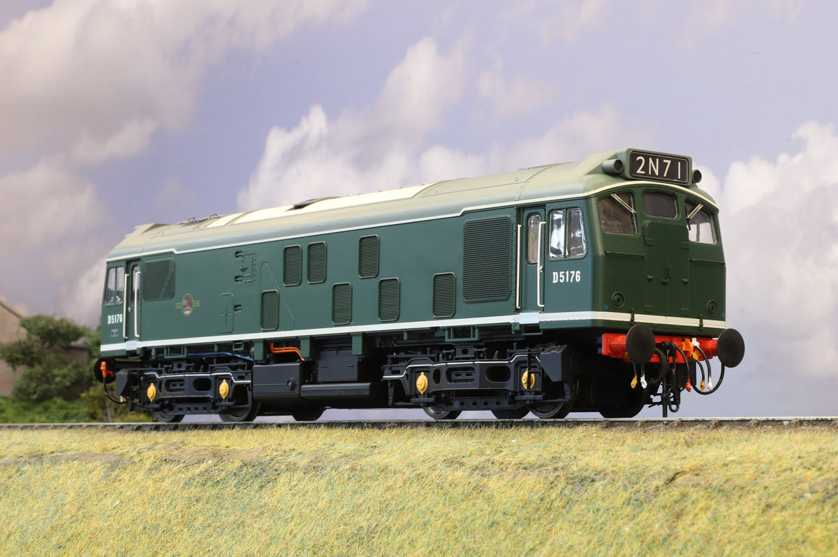 Heljan Finescale O Gauge Class 25/1 BR Plain Green No. D5176, DCC Sound, Limited Edition