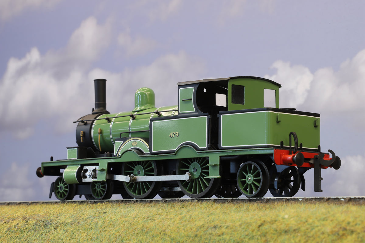 WJVintage Coarse Scale O Gauge LSWR 415 Class Adams Radial No. 479 Pea Green 2/3 Rail