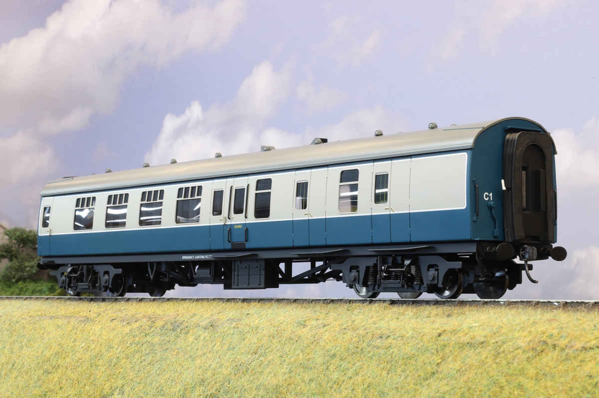 Darstaed Finescale O Gauge BR Mk1 Brake Second Corridor (BSK), BR Blue/Grey