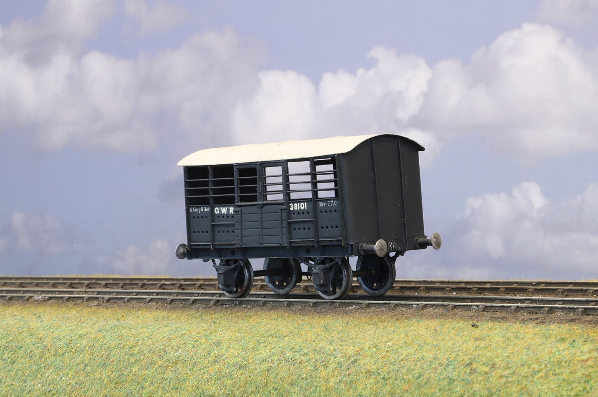WEP Models Finescale O Gauge (Kit-Built) GWR Iron Cattle Wagon No. 38101 (Brass Construction)