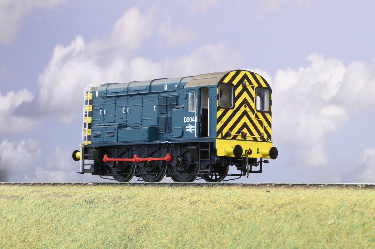 Dapol Finescale O Gauge Class 08 Shunter BR Blue (Wasp Stripes) No. D3045