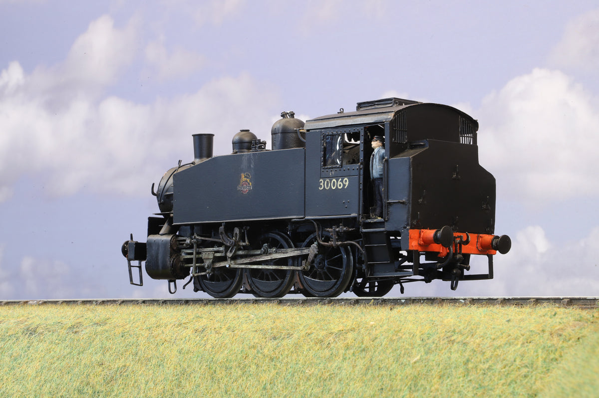 Finescale O Gauge (Kit-Built) USA Dock Tank No.30069, BR Black Early Crest, Weathered