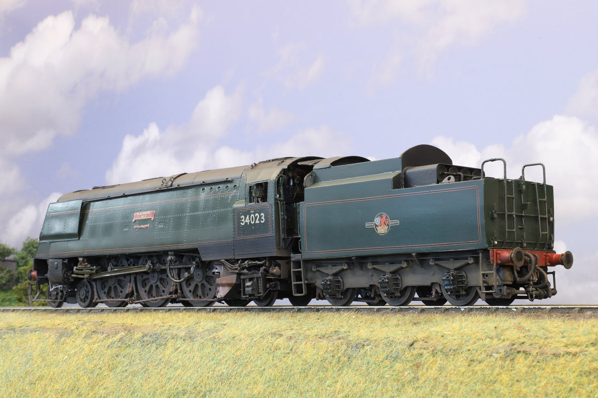 Finescale O Gauge (Kit-Built) Un-rebuilt Bulleid West Country Class 'Blackmore Vale' No. 34023, BR Green, Weathered