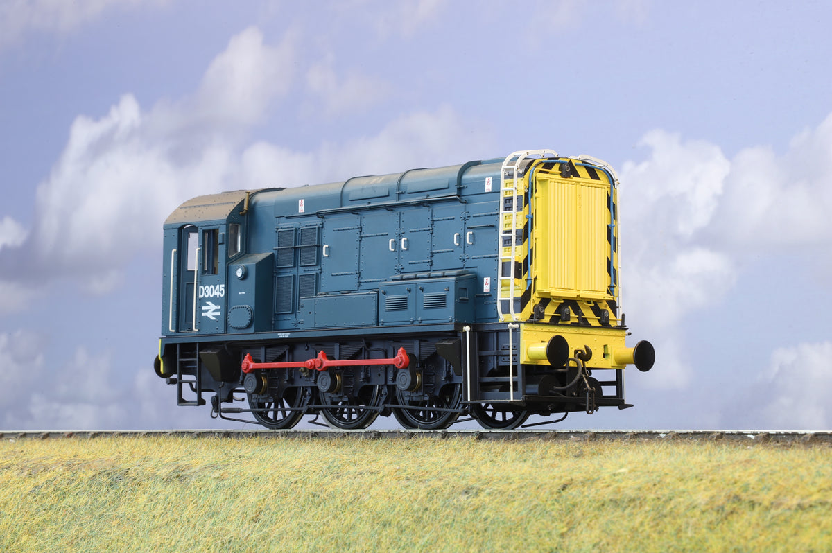 Dapol Finescale O Gauge Class 08 Shunter BR Blue (Wasp Stripes) No. D3045 DCC Sound