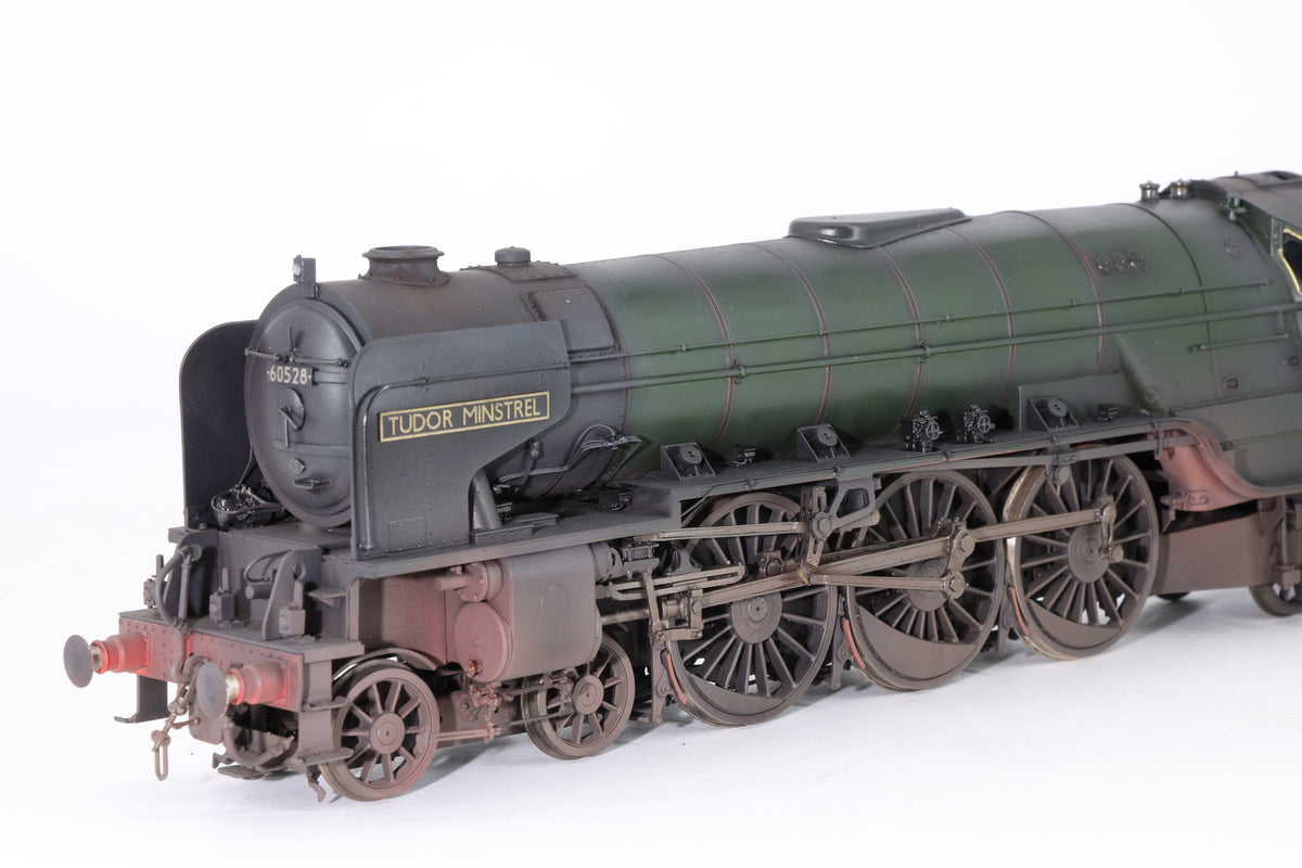 Golden Age Models Finescale O Gauge Peppercorn Class A2 No. 60528 'Tudor Minstrel' BR Green Late Crest DCC Sound & Smoke Pro-Weathered