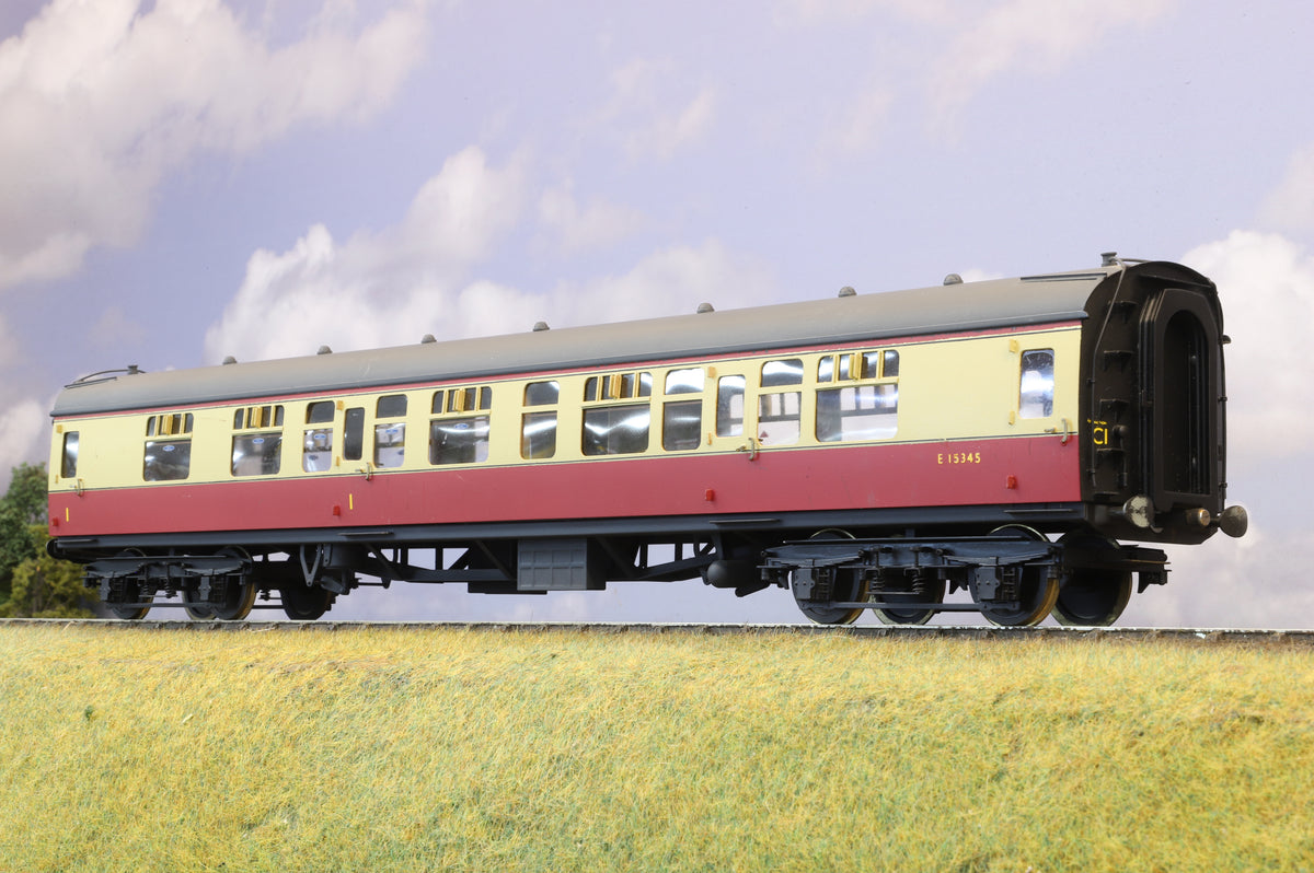Sancheng Finescale O Gauge Mk1 Corridor Composite BR Crimson &amp; Cream (Brass Construction)
