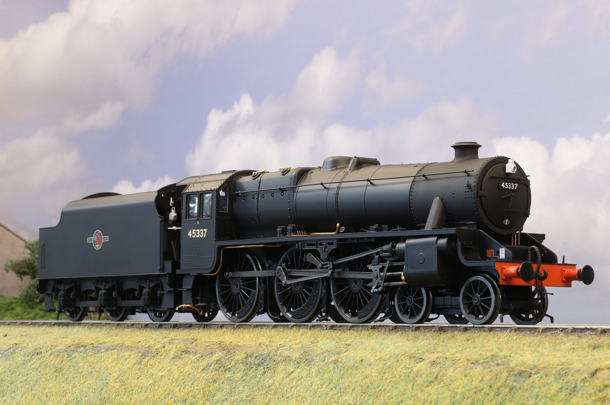 Finescale O Gauge Ellis Clark Trains Black 5' No. 45337, BR Black Unlined, Late Crest, DCC Sound