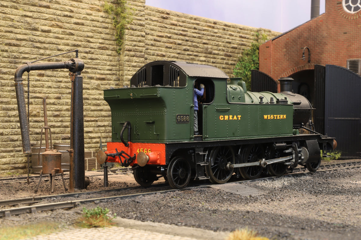 WORKSHOP Kit Built Finescale O Gauge GWR 45xx Class 2-6-2 Tank No.4566