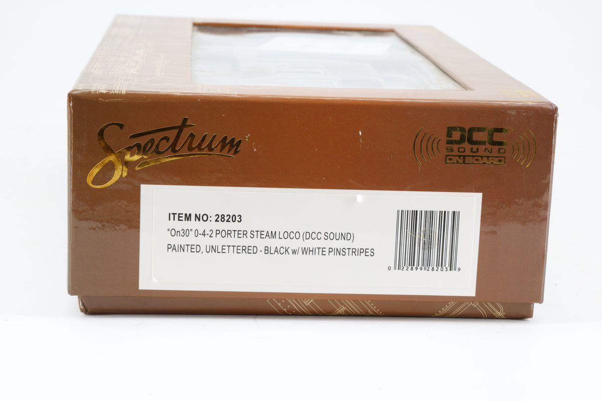 Spectrum/Bachmann On30 0-4-2 Porter Steam Loco Unlettered DCC Sound