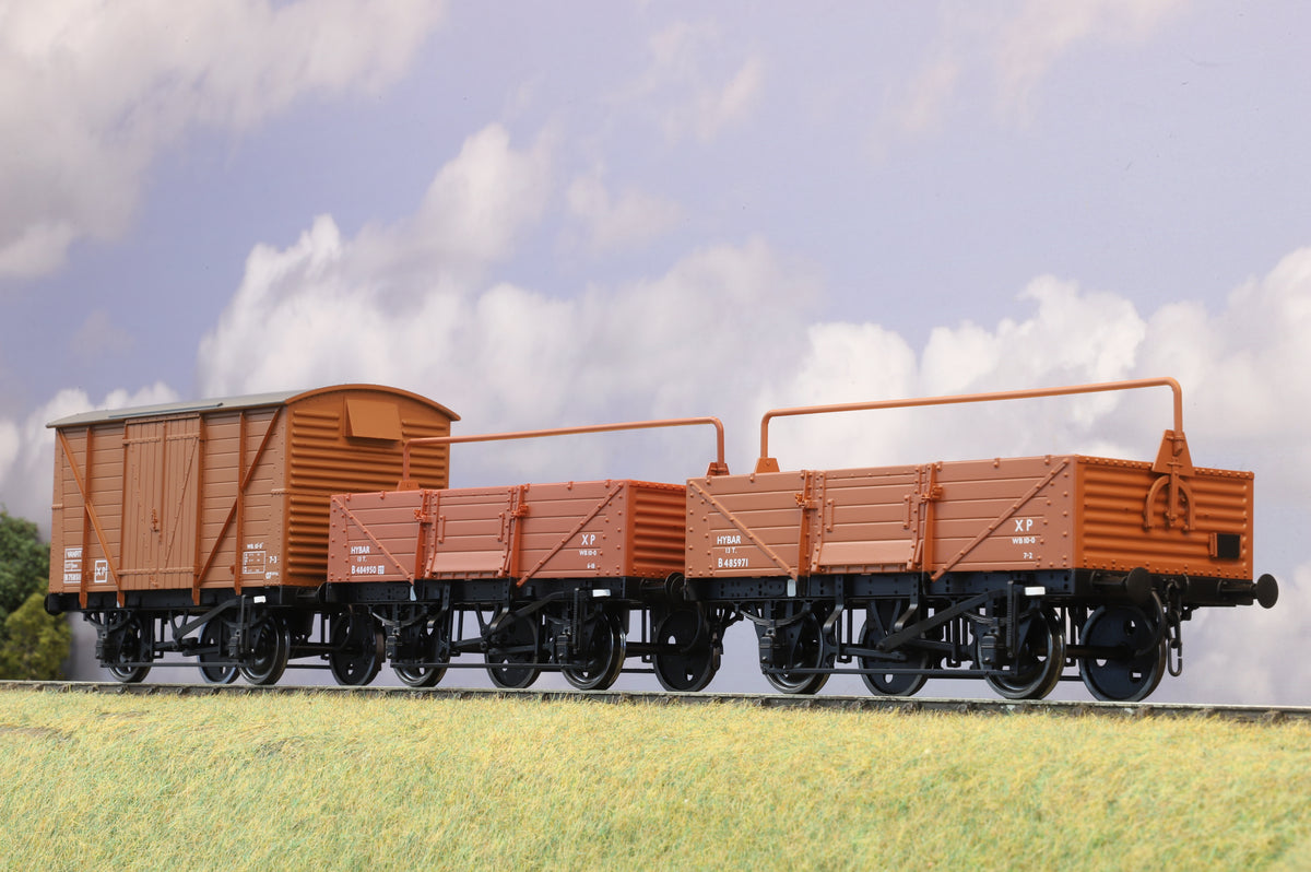 Dapol Finescale O Gauge Rake of 3 x BR Open Wagons/Vans