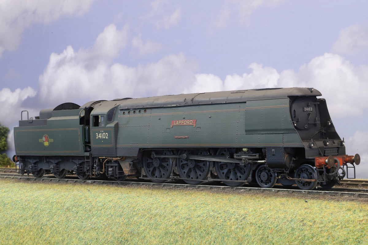 Finescale O Gauge (Kit-Built) ex-SR West Country No. 34102 'Lapford' BR Green Pro-Weathered