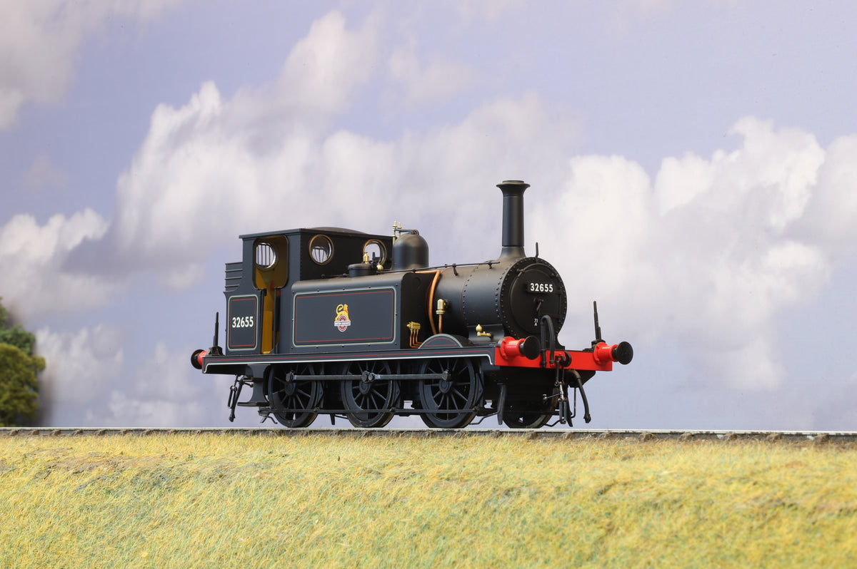 Dapol Finescale O Gauge &#39;Terrier&#39; A1X No. 32655 BR Lined Black (Early Crest)