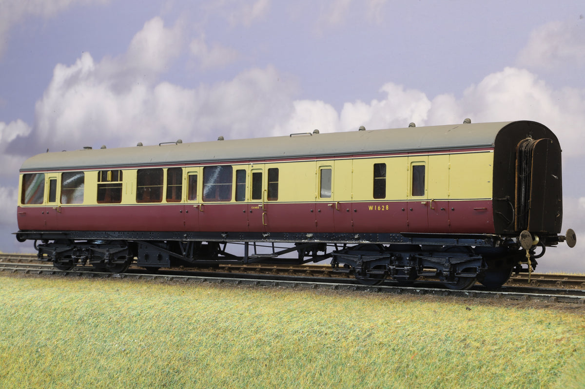 WORKSHOP Finescale O Gauge (Kit-Built) ex-GWR Collett 60ft 'Sunshine Stock' Brake Coach No. W1628 (Brass Construction)