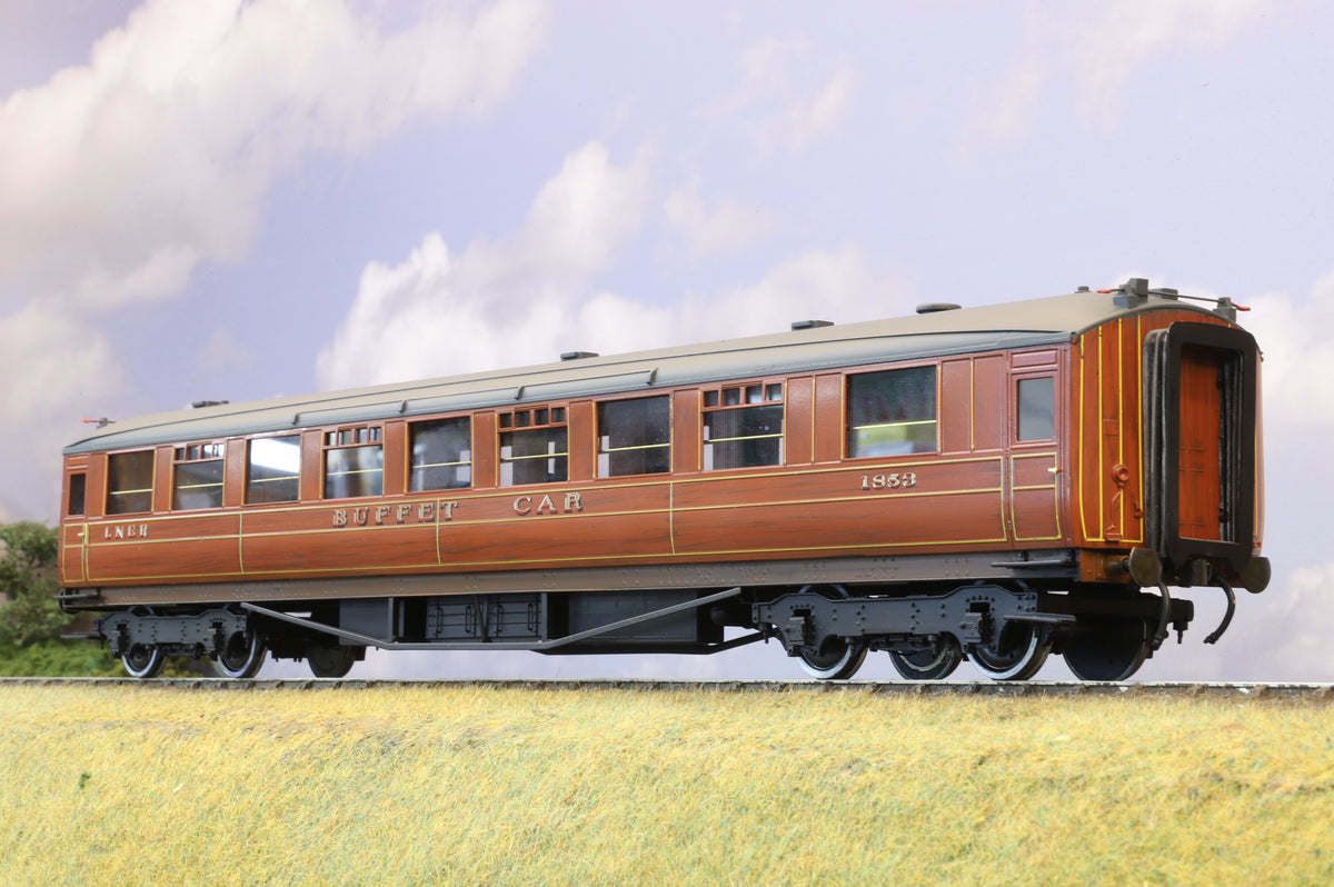 Golden Age Models Finescale O Gauge Gresley LNER Teak Buffet Car No. 1853