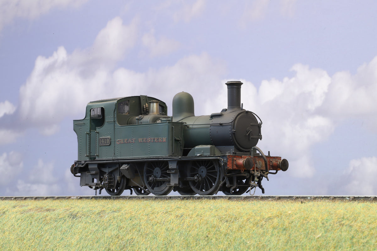MOK Kit Built Finescale O Gauge GWR 14xx Tank No.1419,  Weathered