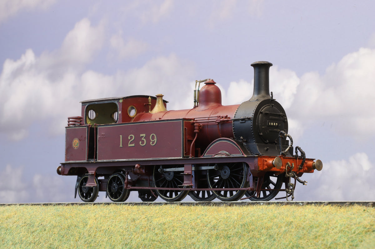 Finescale O Gauge (Kit-Built) Midland Railway 1252 Class No. 1239, LMS Lined Crimson Lake