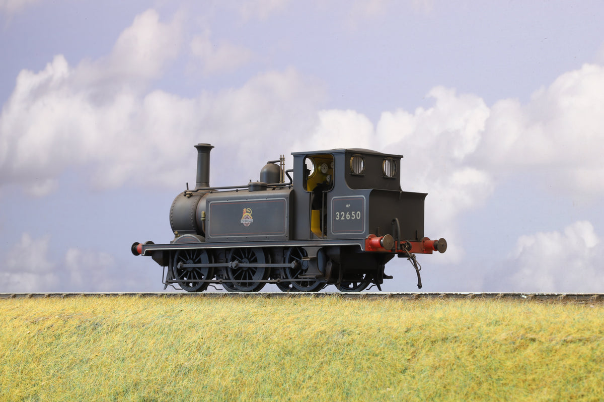 Dapol Finescale O Gauge &#39;Terrier&#39; A1X No. 32650 BR Lined Black (Early Crest) Weathered