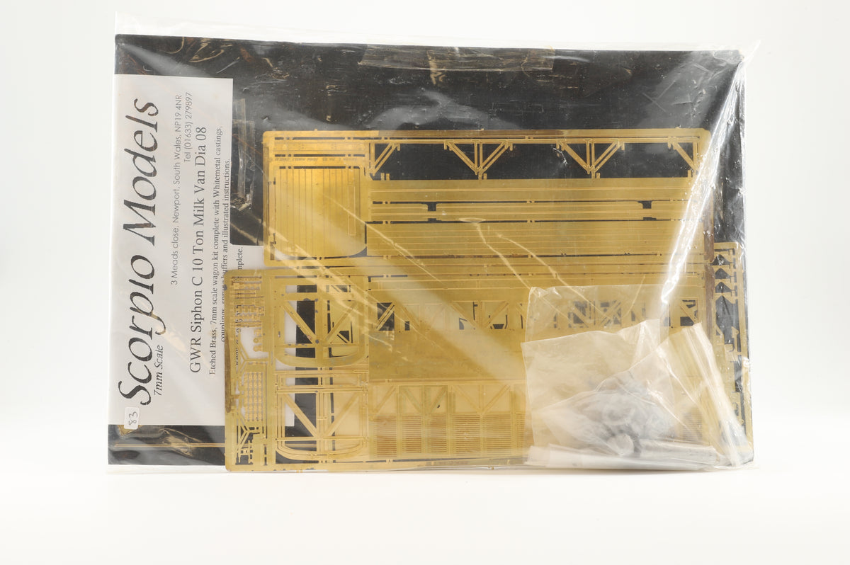 Scorpio Models Finescale O Gauge GWR Siphon C 10Ton Milk Van Dia 8 Kit