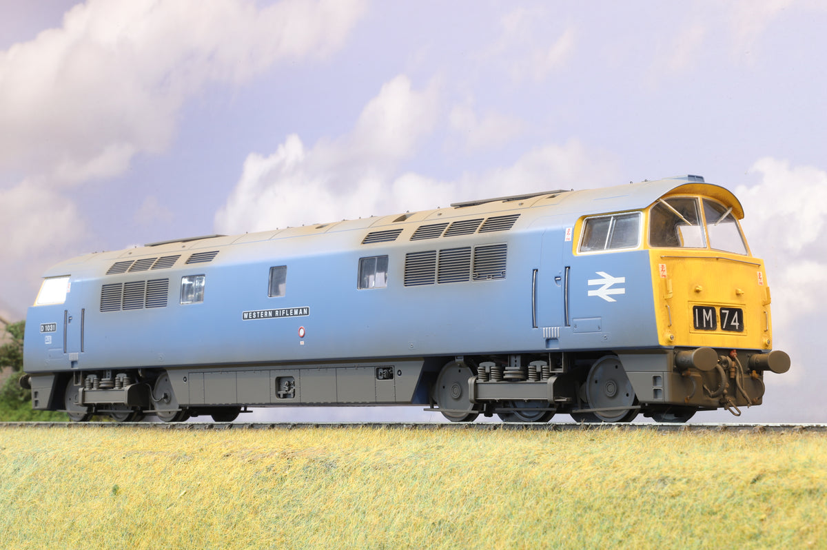 Heljan Finescale O Gauge Class 52 &#39;Western&#39; No. D1031 &#39;Western Rifleman&#39; BR Blue, Weathered