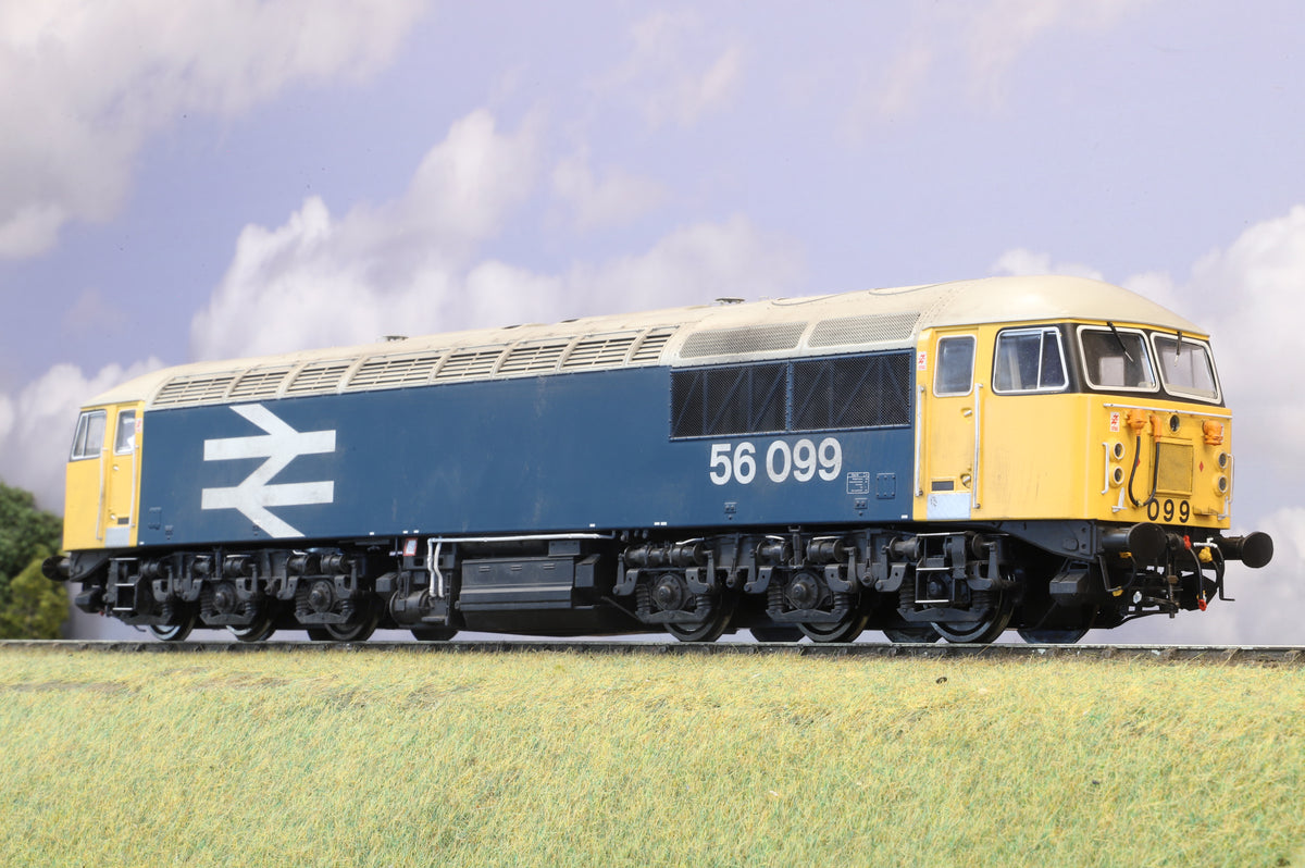 Heljan Finescale O Gauge Class 56  No. 56099, BR Blue Large Logo, Weathered