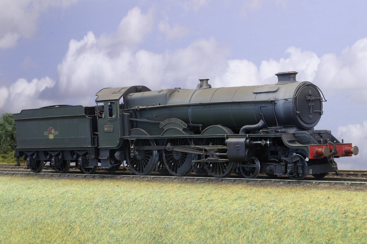Finescale O Gauge (Scratch-Built) ex-GWR 'King' No. 6024 'King Edward I' BR Green Weathered DCC Sound