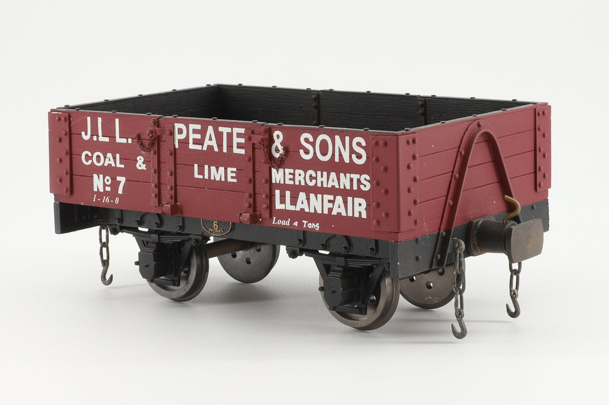 Kit-Built 16mm (45mm Gauge) 4 Ton Private Owner Wagon 'J.L.L.Peate & Sons'