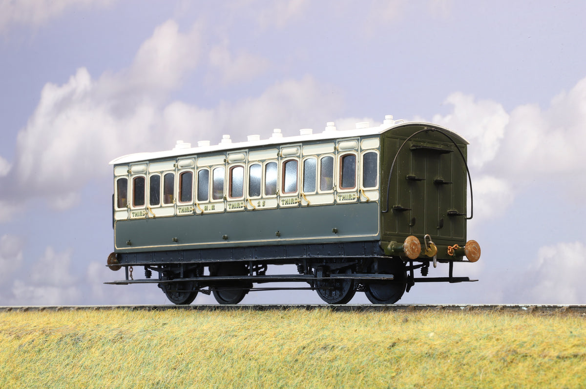 Finescale O Gauge (Kit-Built) Highland Railway Six-Wheel All Third Coach No.25