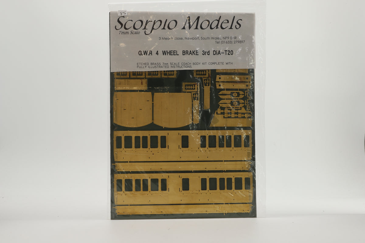 Scorpio Models Finescale O Gauge Parcel Van (Diagram T20) Kit