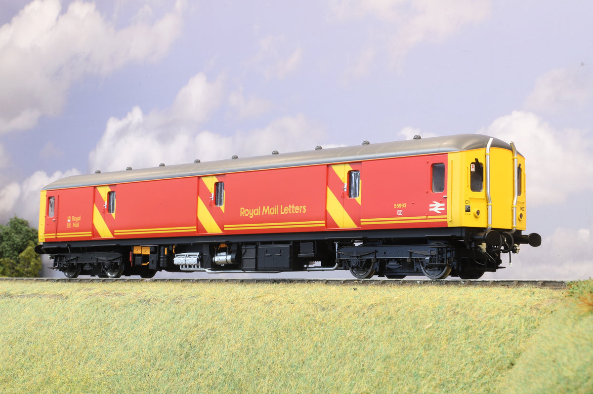 Heljan Finescale O Gauge Class 128 Diesel Parcels Unit Royal Mail Red No. 55993, DCC Sound