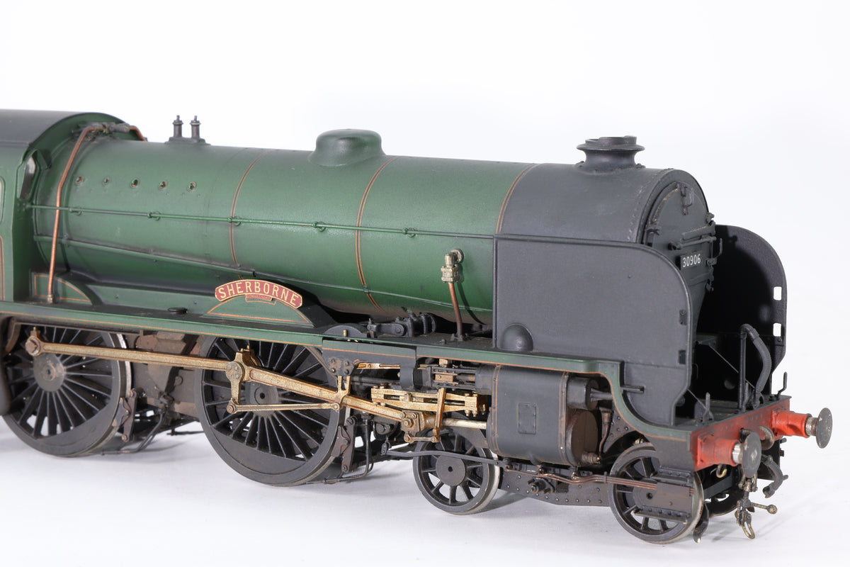 Finescale O Gauge (Kit-Built) ex-SR Schools No. 30906 'Sherborne' BR Green Pro-Weathered