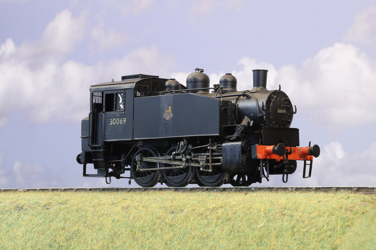 Finescale O Gauge (Kit-Built) USA Dock Tank No.30069, BR Black Early Crest, Weathered