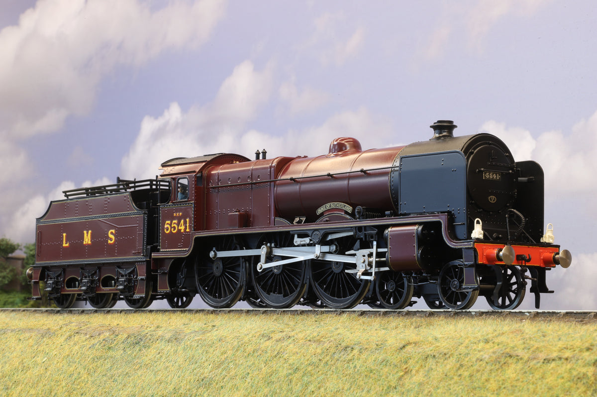 Sancheng Finescale O Gauge &#39;Patriot&#39; No. 5541 &#39;Duke of Sutherland&#39; LMS Lined Maroon