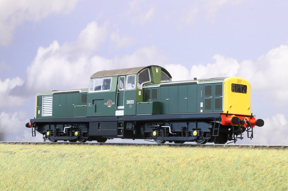 Heljan Finescale O Gauge Class 17 'Clayton' D8593 BR Green FYE, DCC Sound