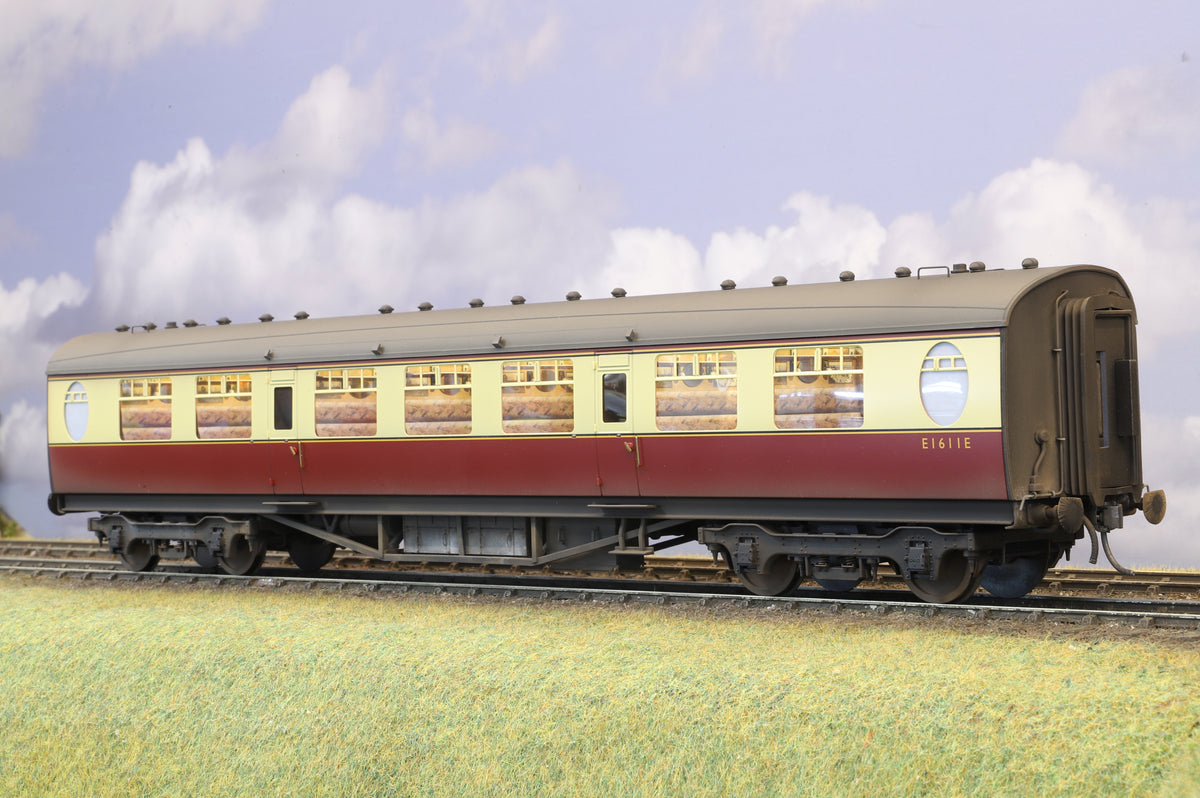 Darstaed Finescale O Gauge Thompson Full Third (TK) No. E1611E BR Crimson & Cream Pro-Weathered