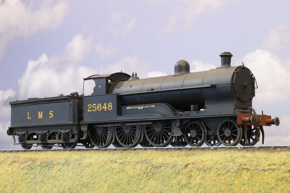 Finescale O Gauge (Kit-Built) ex-LNWR &#39;Prince of Wales&#39; Class No. 25648 &#39;Queen Of The Belgians&#39; LMS Black, DCC Sound, Weathered