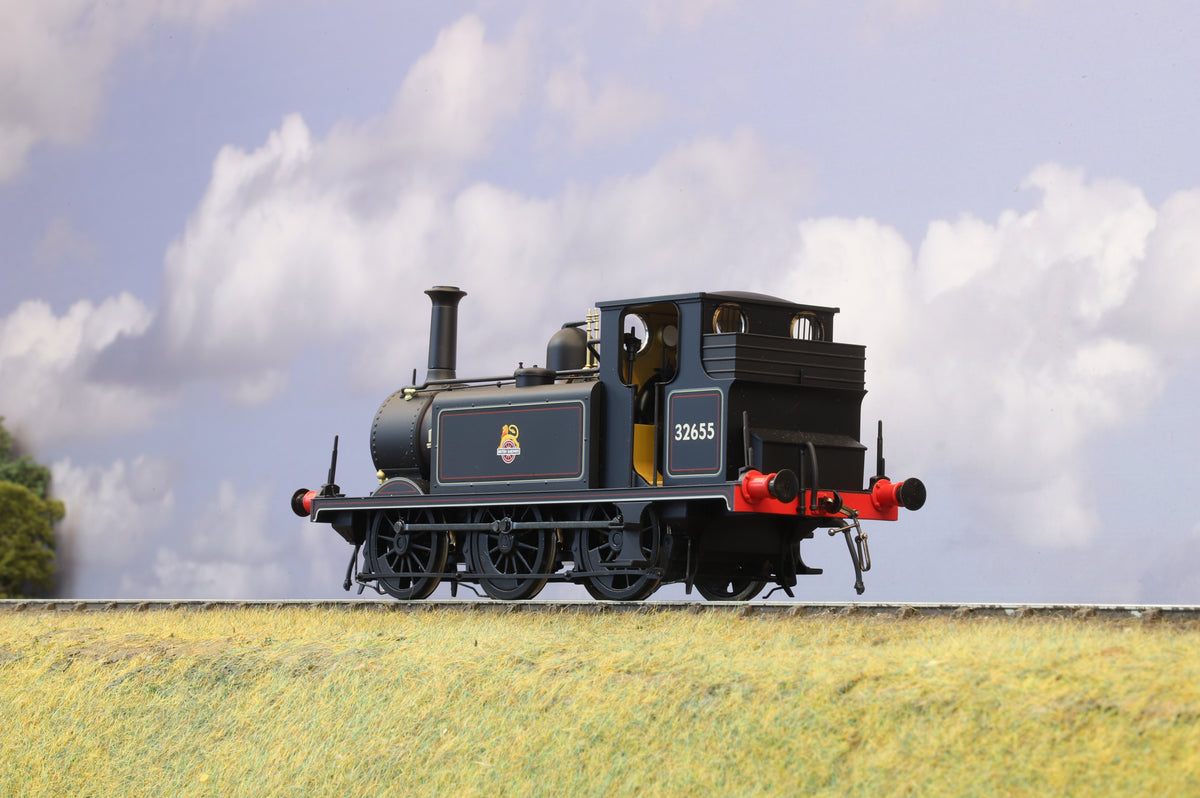 Dapol Finescale O Gauge &#39;Terrier&#39; A1X No. 32655 BR Lined Black (Early Crest)