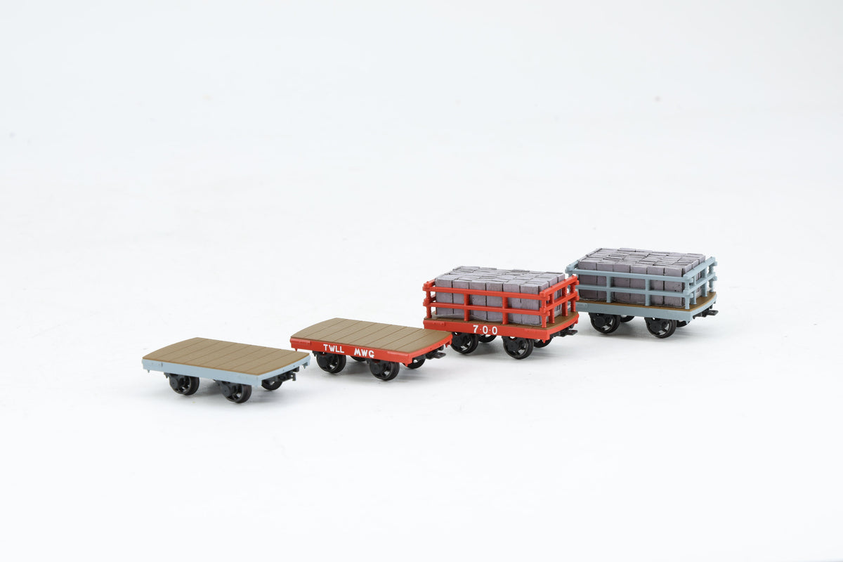 Bachmann Finescale NG7 Rake of Four Dinorwic Slate Wagons