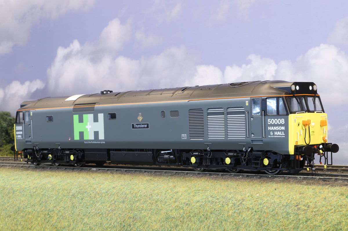 Heljan Finescale O Gauge Class 50 No. 50008 'Thunderer' Hanson & Hall Grey DCC Sound