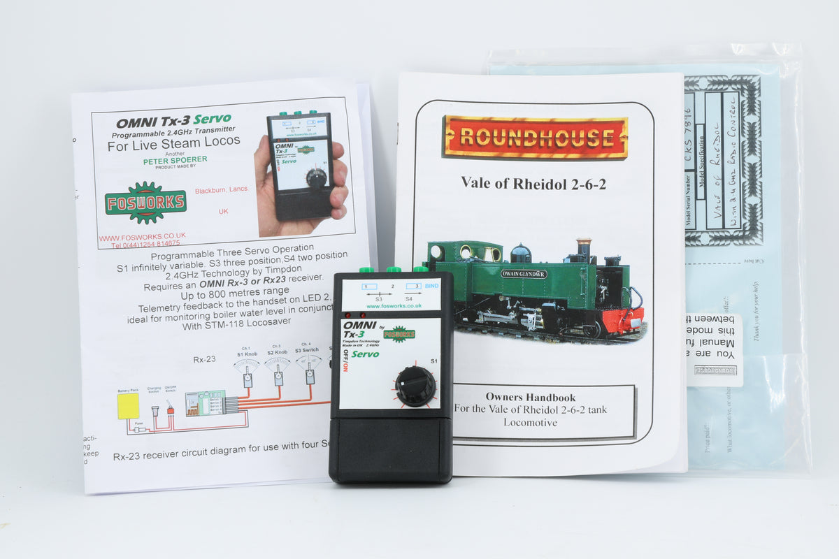 Roundhouse 16mm (32mm Gauge) Live Steam VoR 2-6-2T (Unnumbered/Decorated)
