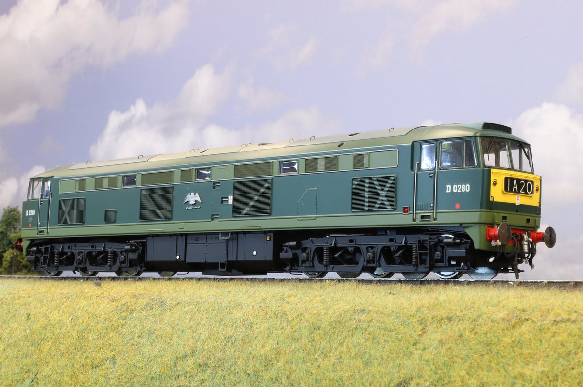 Heljan O Gauge 5351 Class 53 BR green SYP &#39;Falcon&#39; &#39;D0280&#39;, DCC sound