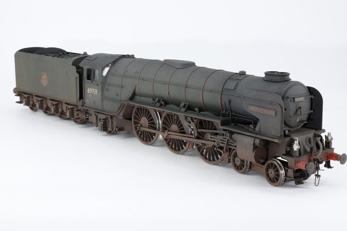 DJH Finescale O Gauge Peppercorn A1 No. 60158 'Aberdonian' BR Green Early Crest Weathered DCC Sound & Smoke