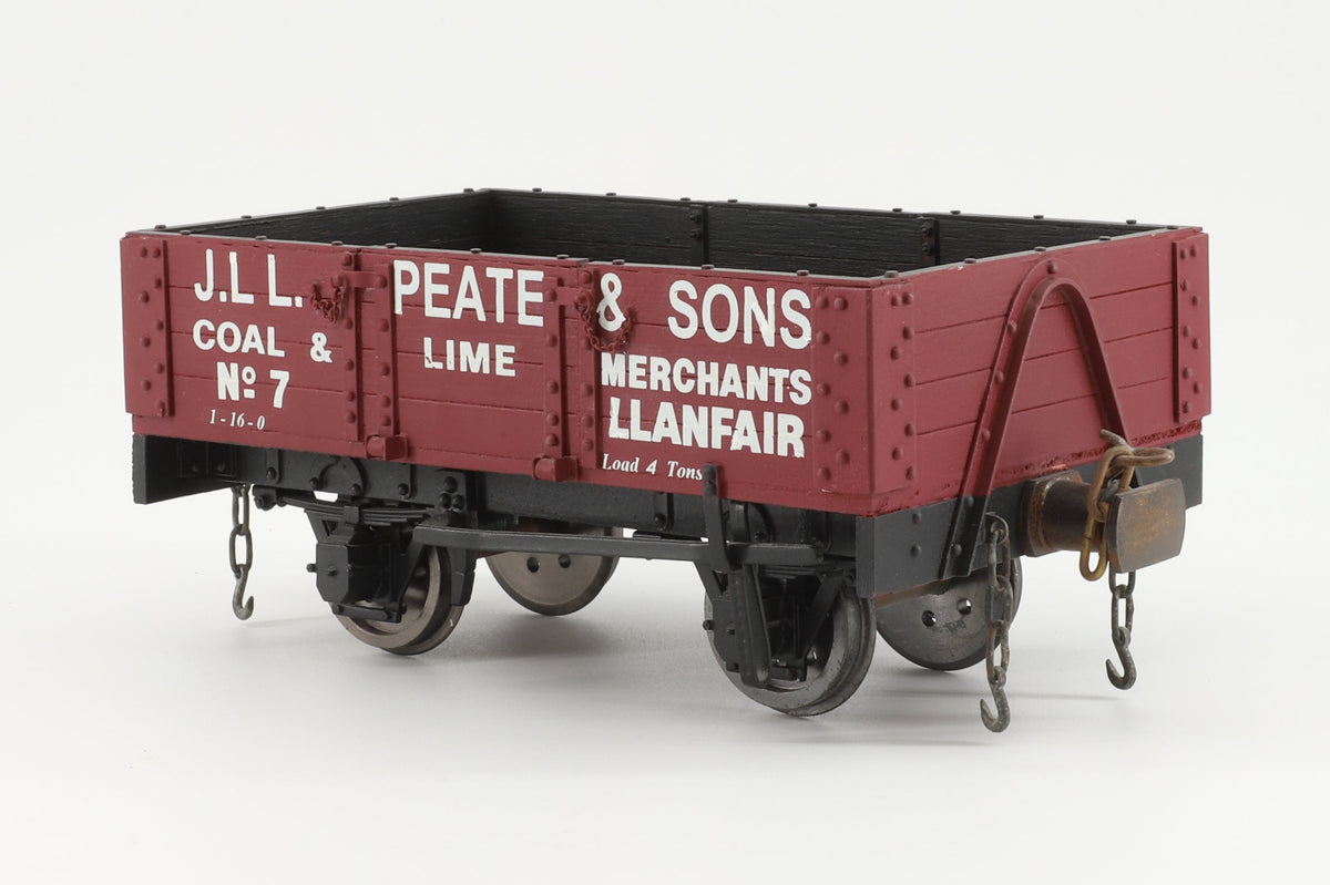 Kit-Built 16mm (45mm Gauge) 4 Ton Private Owner Wagon 'J.L.L.Peate & Sons'